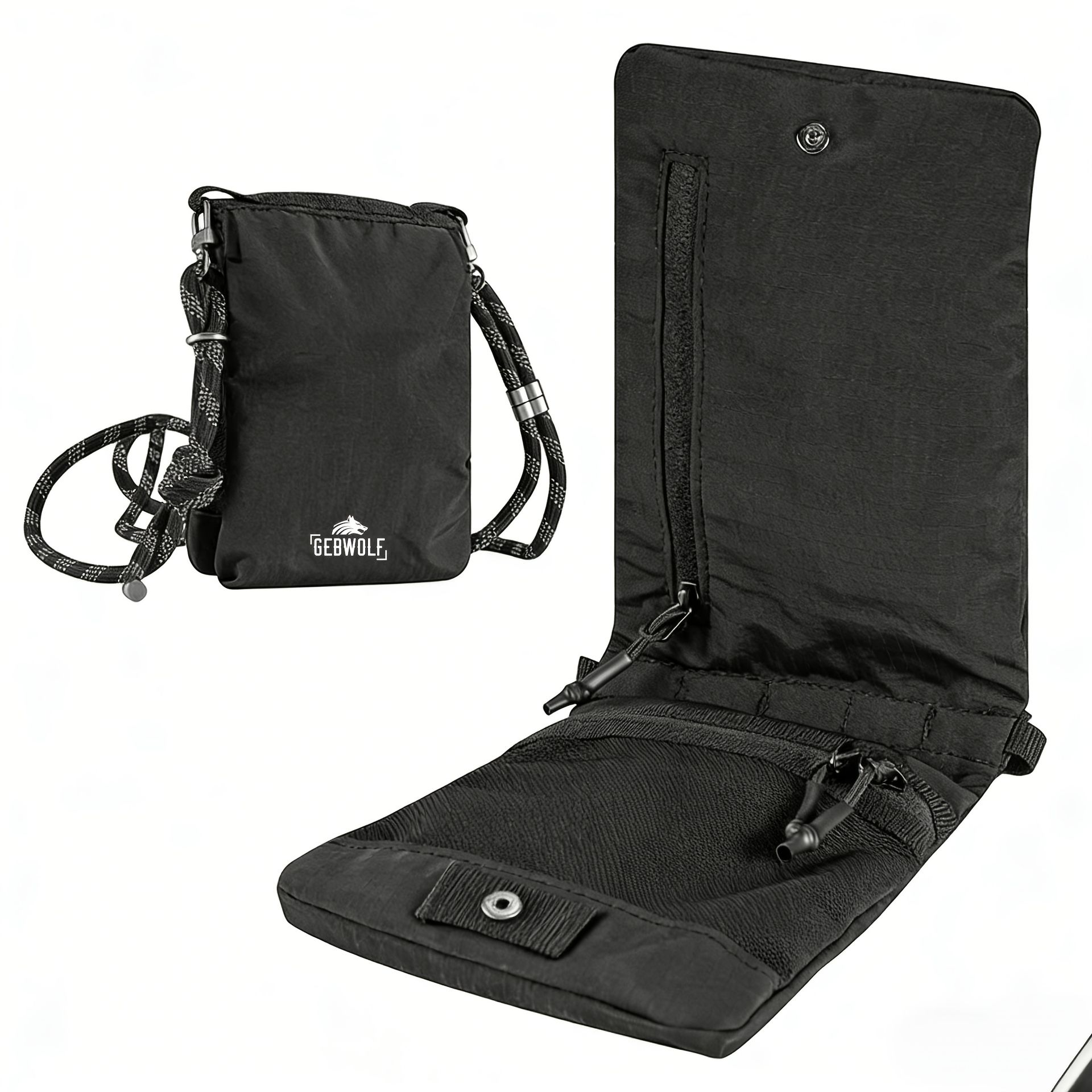TEMU Wielofunkcyjna Portmonetka na Telefon Komórkowy Mini Torba Crossbody Portfel Podróżny Puffy Portmonetki RFID Organizer Etui Łatwe do Ukrycia