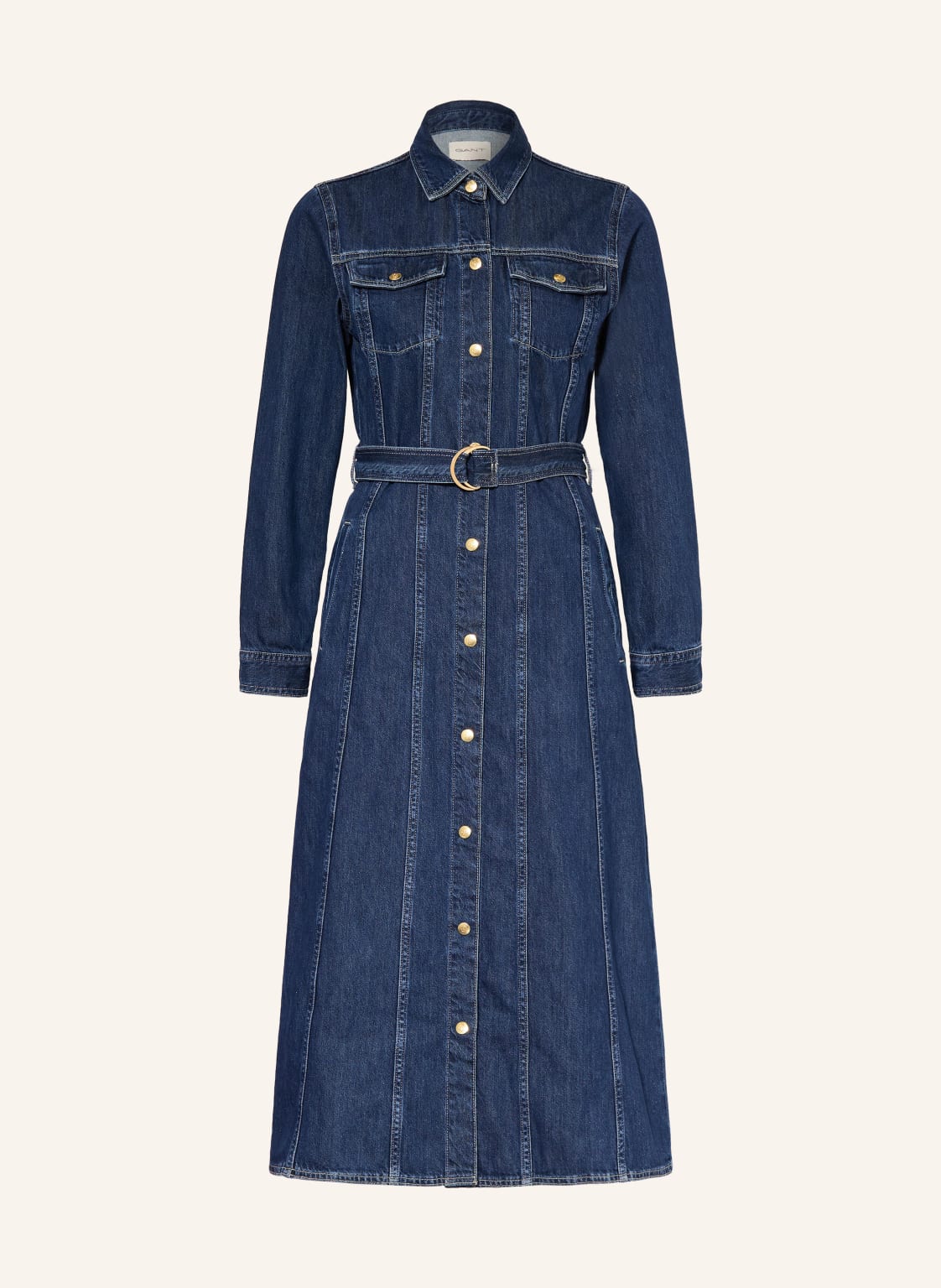 Gant Sukienka Jeansowa blau