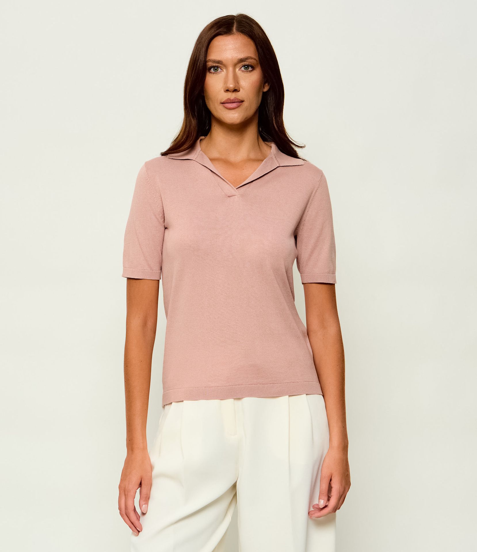 Weekend MaxMara Jedwabne polo Wkdroncolo Slim Fit