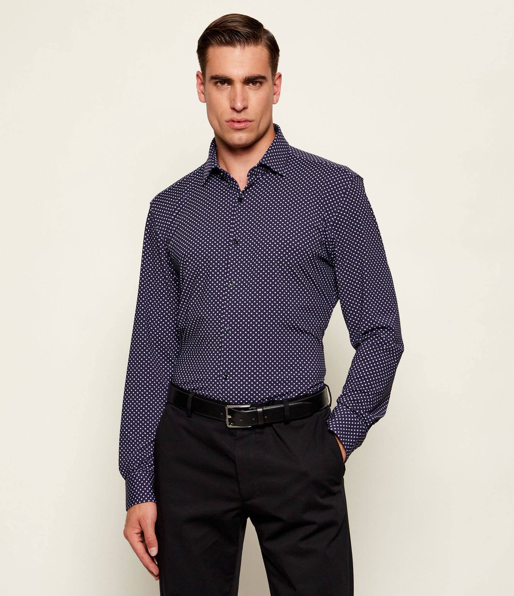 HUGO Koszula Kenno Slim Fit stretch