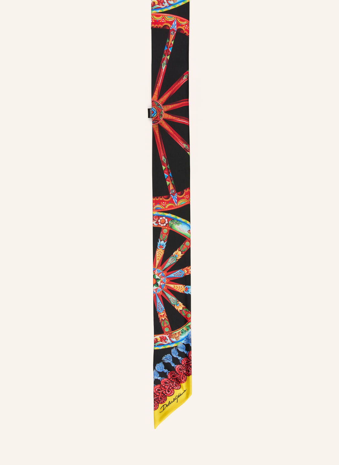 Dolce & Gabbana Szalik Jedwabny schwarz
