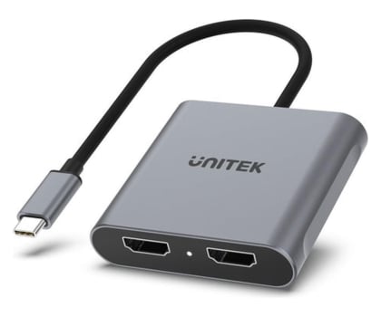 Unitek Adapter USB-C na 2x HDMI 4K 60Hz