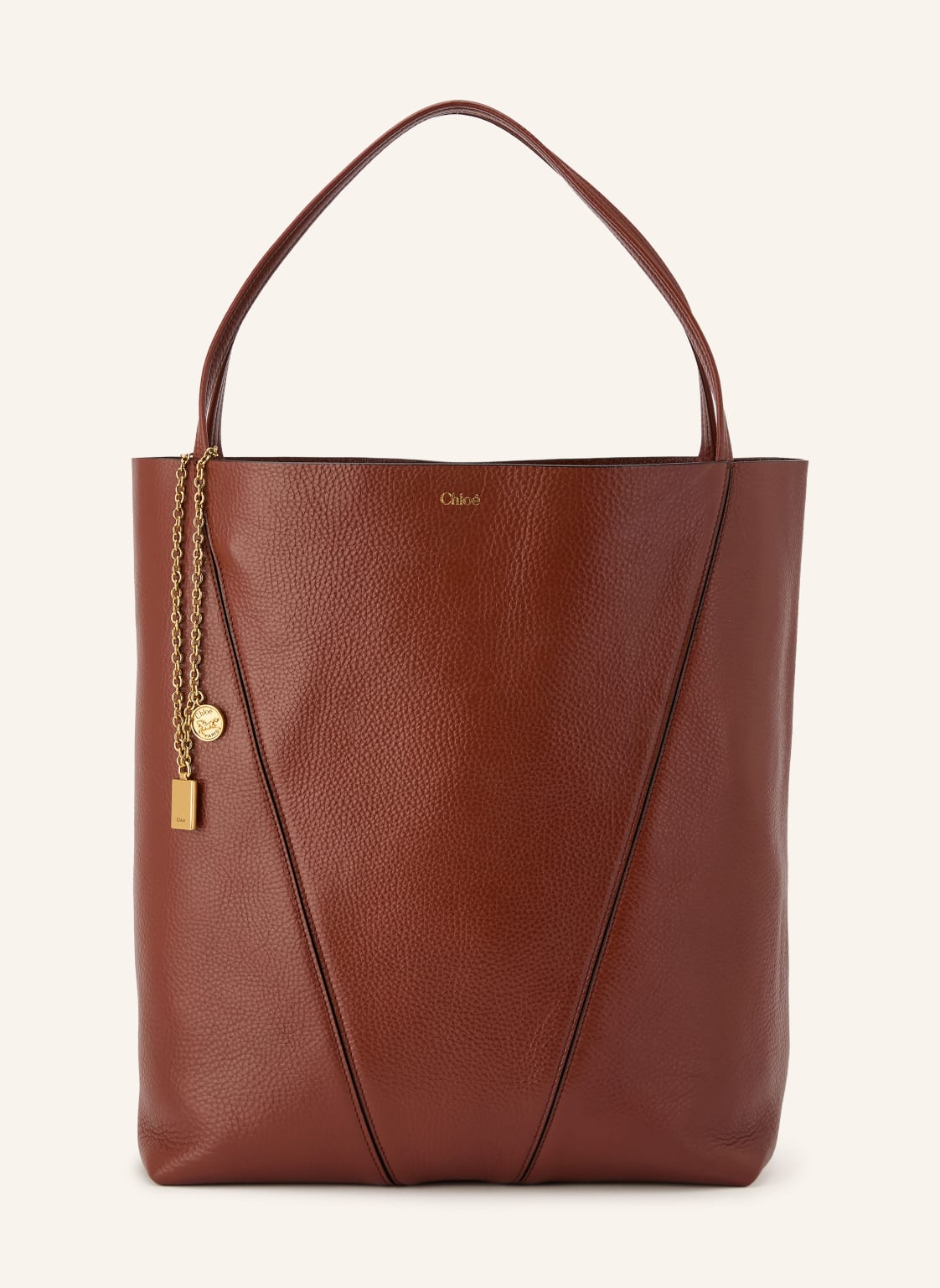 Chloé Torba Shopper Spin Large braun