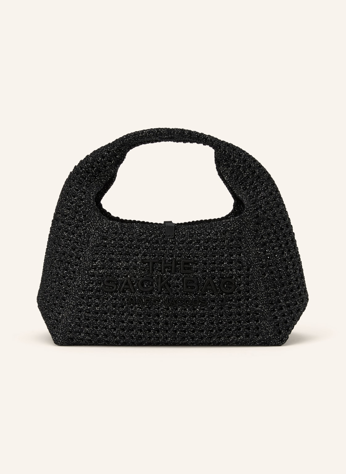Marc Jacobs Torebka The Crochet Mini Sack Bag Z Torebką Typu Pouch schwarz