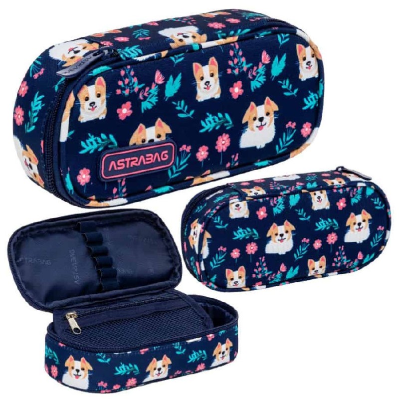 Astrabag Piórnik Jednokomorowy Saszetka Etui Na Przybory Szkolne Dear Puppy