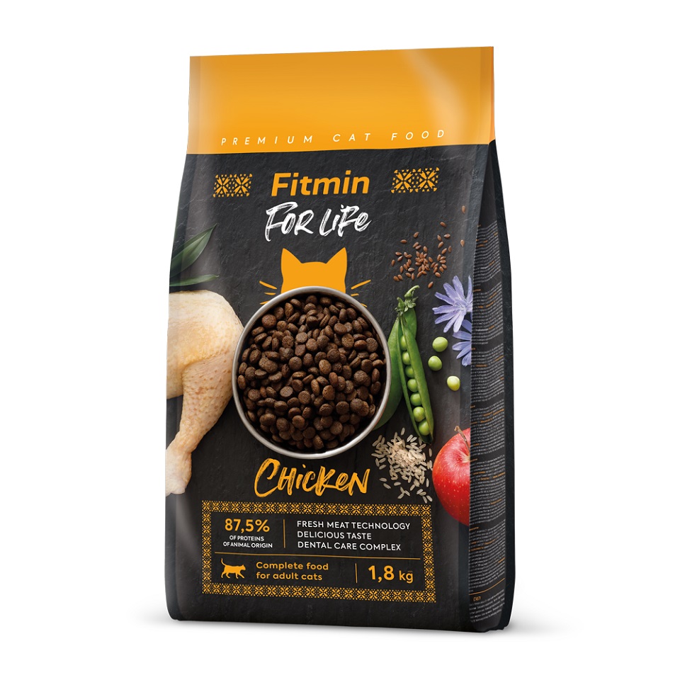 FITMIN Cat For Life Adult Chicken 1,8 kg dla dorosłych kotów z kurczakiem