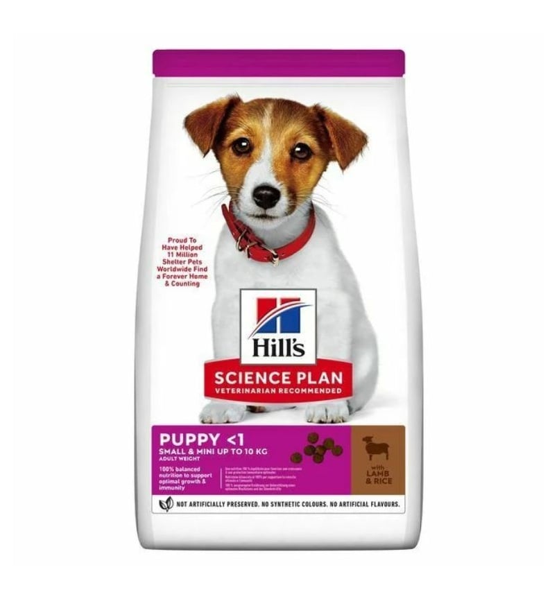 HILL'S Science Plan Puppy Small Mini Lamb and Rice 6 kg z jagnięciną i ryżem, sucha karma dla szczeniąt małych ras