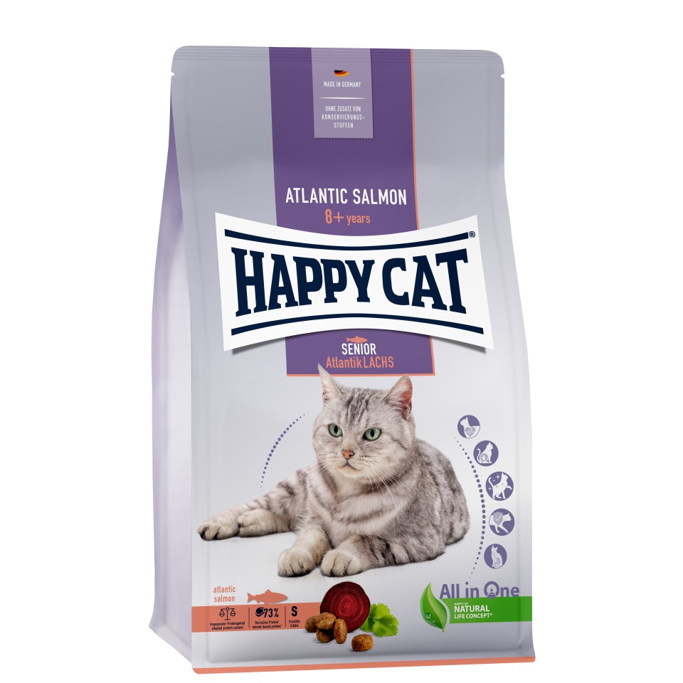HAPPY CAT Senior Łosoś atlantycki 4 kg