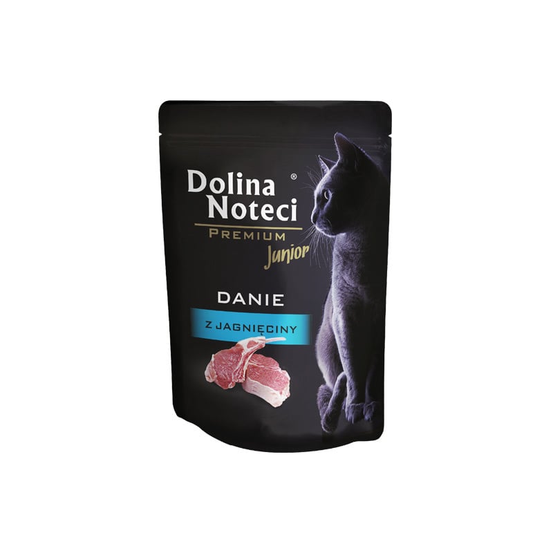 DOLINA NOTECI Premium Junior danie z jagnięciny 85 g mokra karma dla kociąt