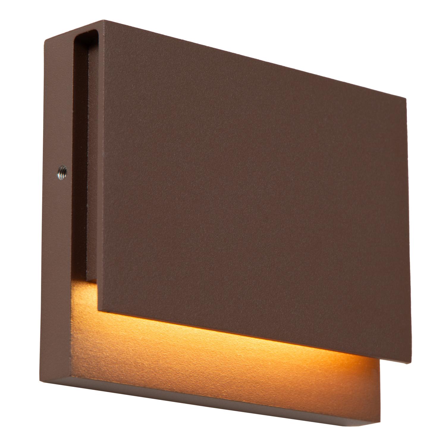 LUCIDE LOMAR kinkiet zewnętrzny IP54 rdzawy LED 6W 2700K 33818/06/97