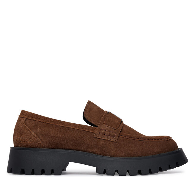 Loafersy Guess FMTZIA SUE14 Brązowy