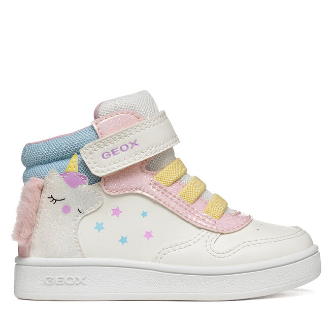 Sneakersy Geox B Eclyper Girl B665MB 0BCQ6 C0406 S Biały