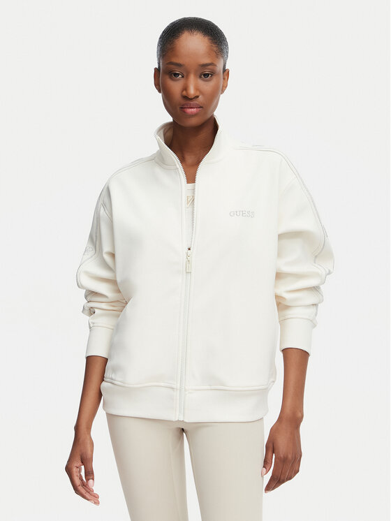 Guess Bluza V5BQ15 KCX22 Kremowy Regular Fit