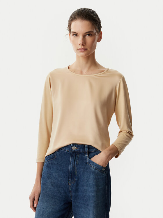 JOOP! Bluzka 263Je32Tamina 30103280 Beżowy Slim Fit