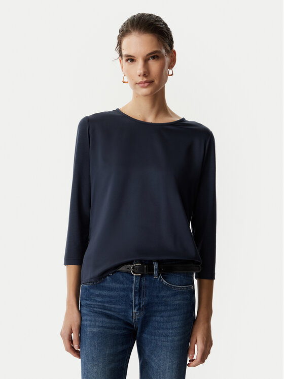 JOOP! Bluzka 263Je32Tamina 30103280 Granatowy Slim Fit
