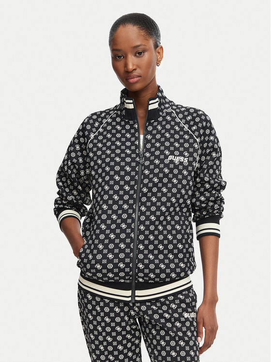 Guess Bluza V5YQ03 KB212 Czarny Regular Fit