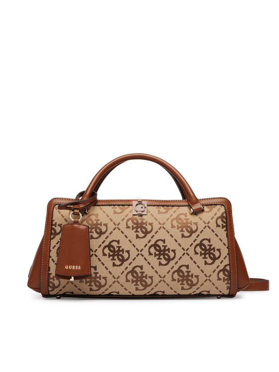 Guess Torebka Audrey Logo HWJG97 55060 Brązowy jasny