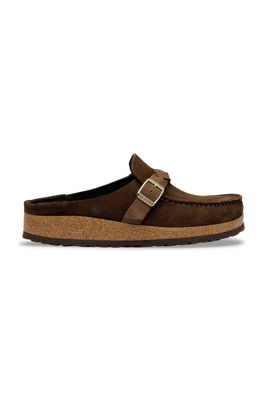 Birkenstock Buckley klapki mules damskie zamszowe