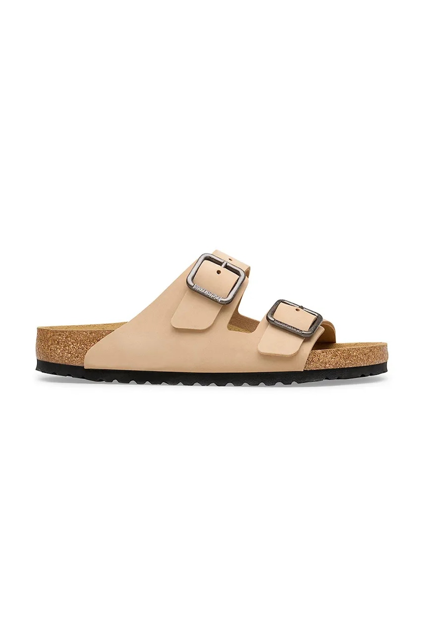 Damskie Birkenstock Arizona Wire Buckle klapki nubukowe