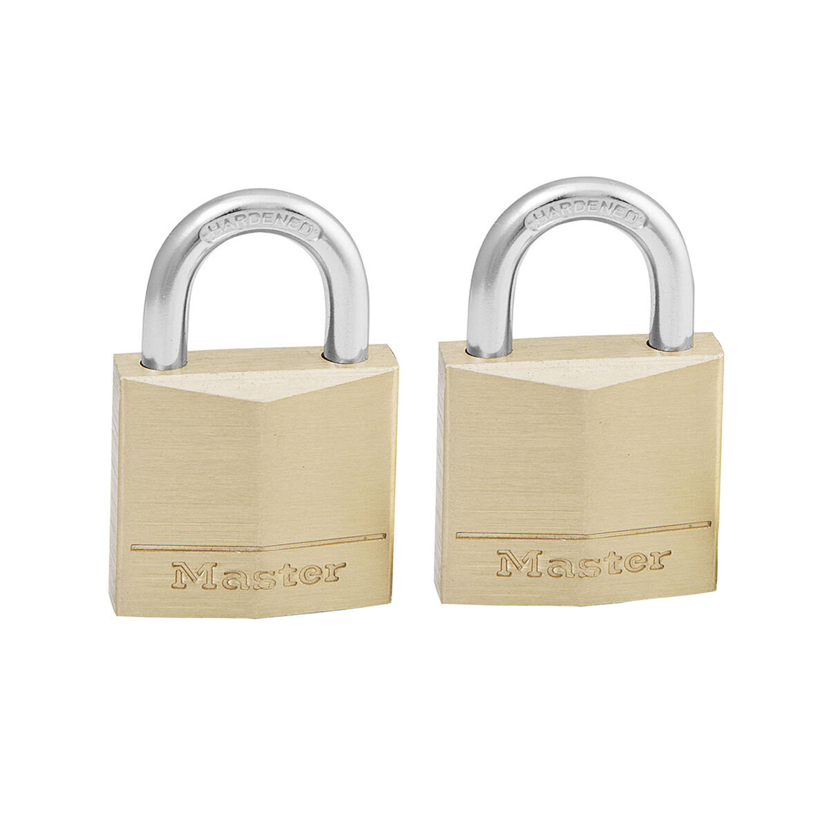 VSA Van Spijk Master Lock Kłódka, 2 sztuki, trwały mosiądz, 30 mm, 130EURT