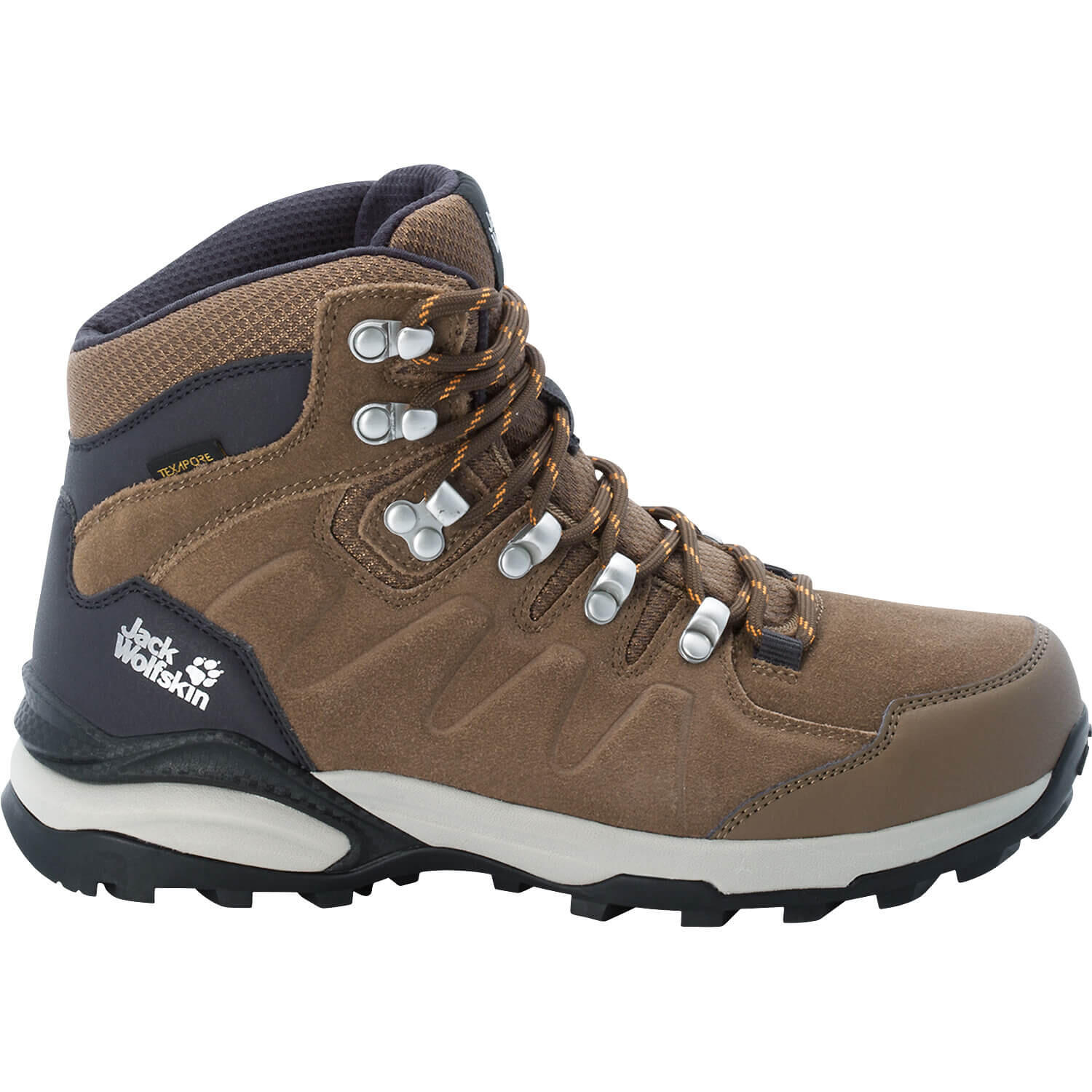 Buty damskie Jack Wolfskin Refugio Texapore Mid W Rozmiar butów (UE): 40 / Kolor: brązowy