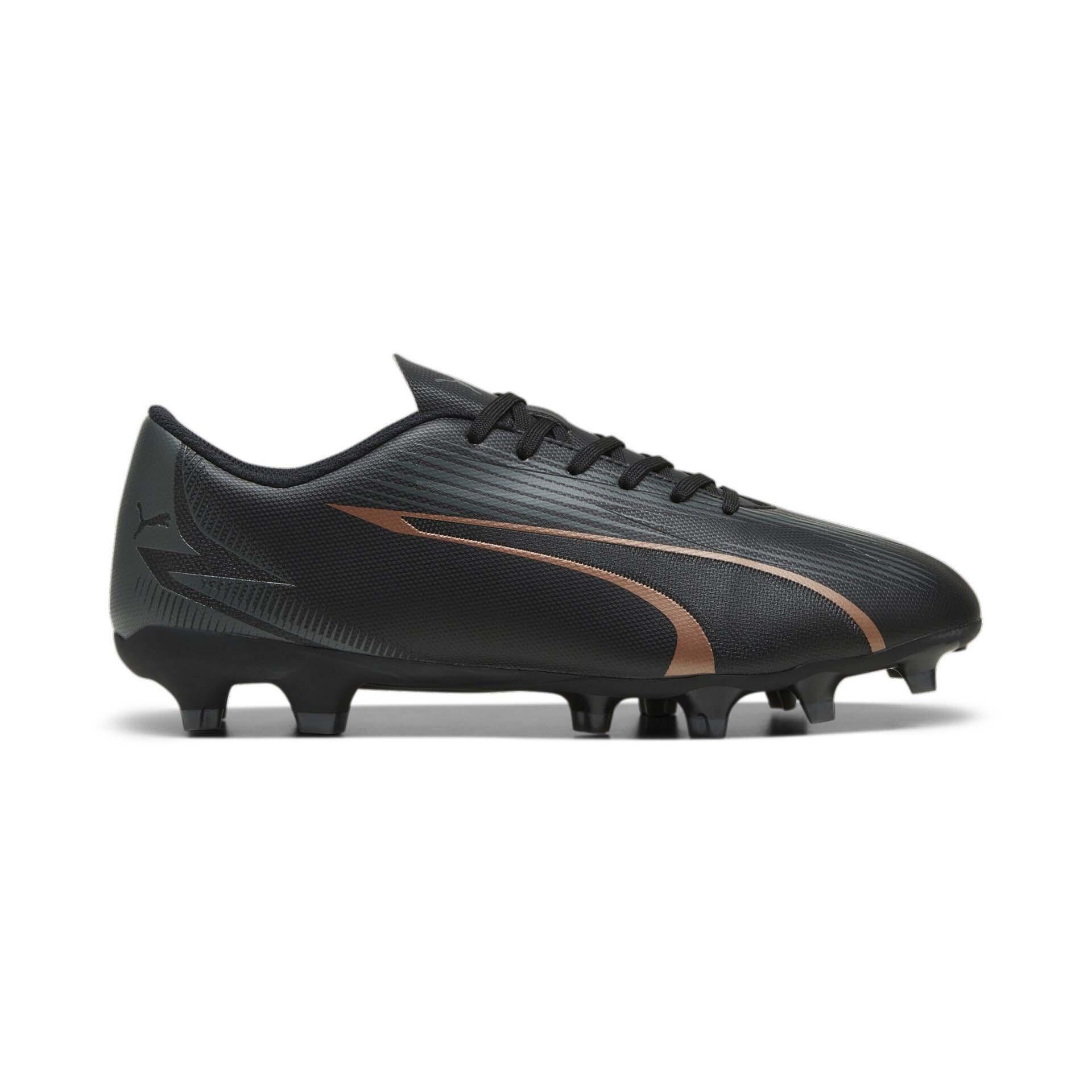 PUMA Męskie buty piłkarskie Ultra Play FG/AG, czarno-miedziana róża, 45 EU, Puma Czarna miedź róża, 46.5 EU