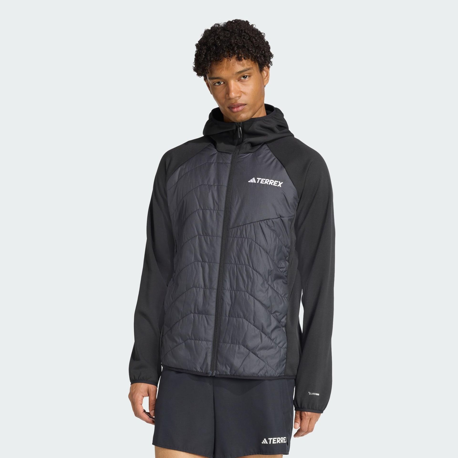 adidas Mężczyźni Terrex Multi CLIMAWARM Insulated Hybrid Hooded Jacket, Black, M