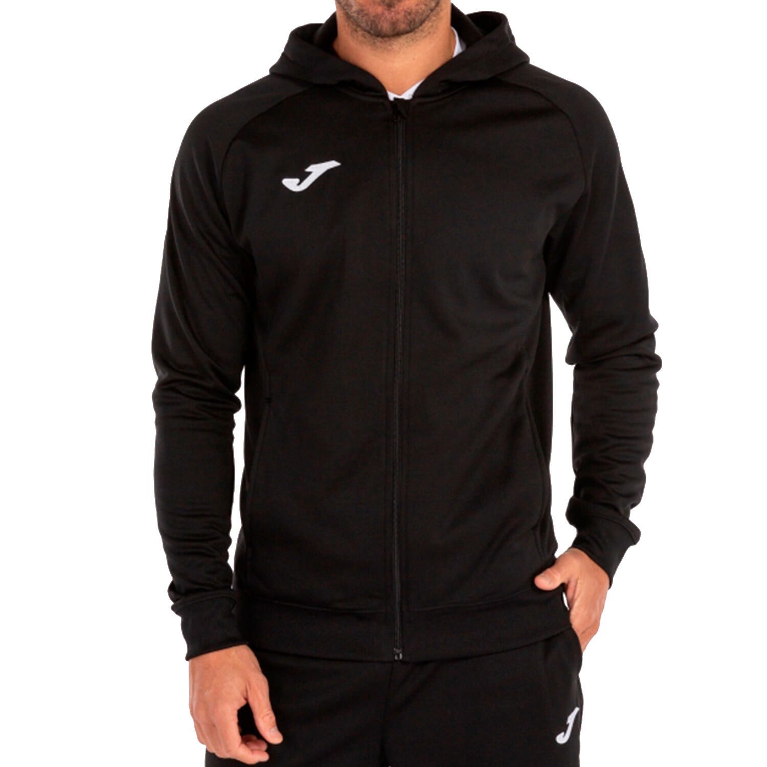 Joma Menfis Hoodie 101303-331, Męskie, Granatowe, bluzy, poliester, rozmiar: L