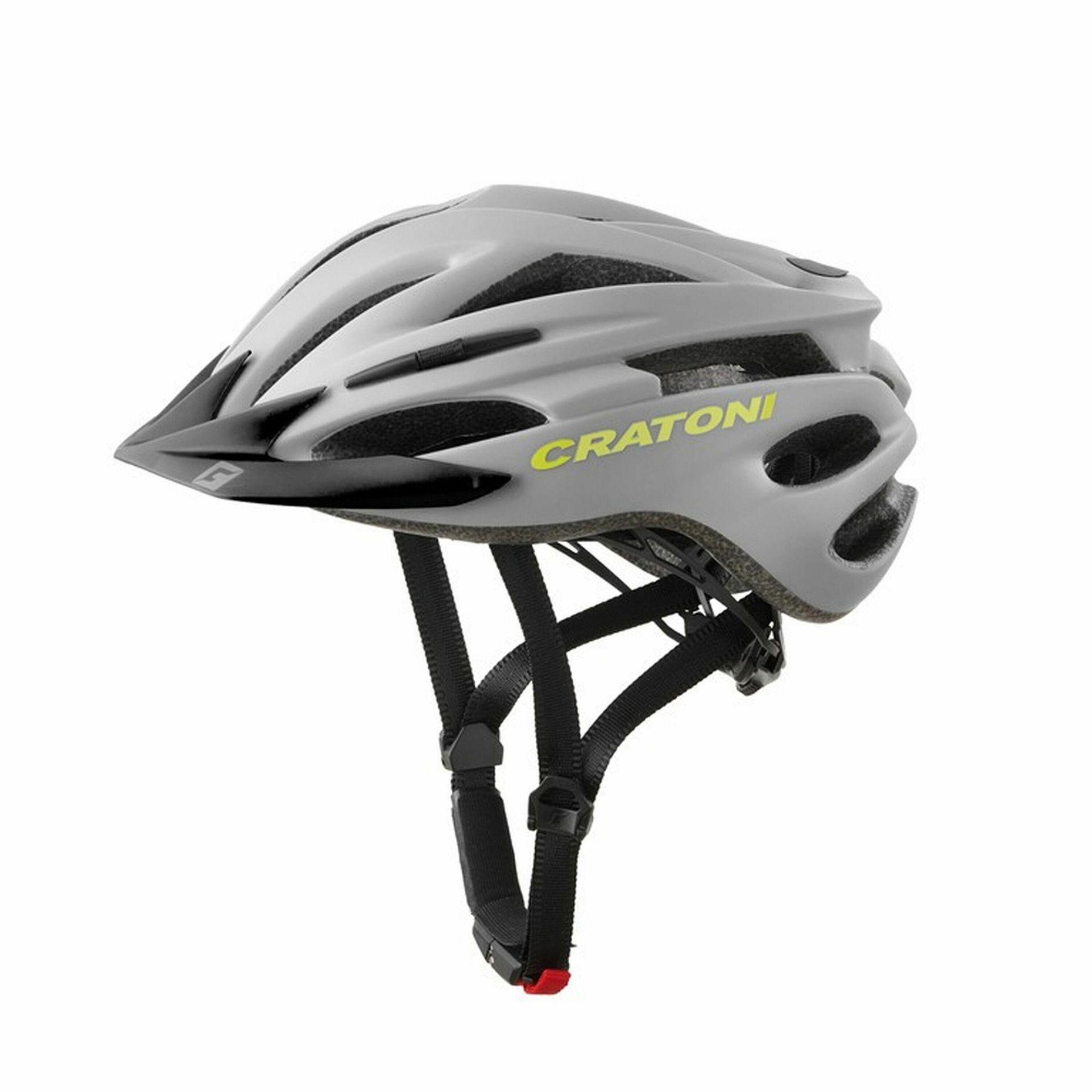 Cratoni Dziecięcy kask rowerowy, szary, rozmiar L-XL (58-62 cm)