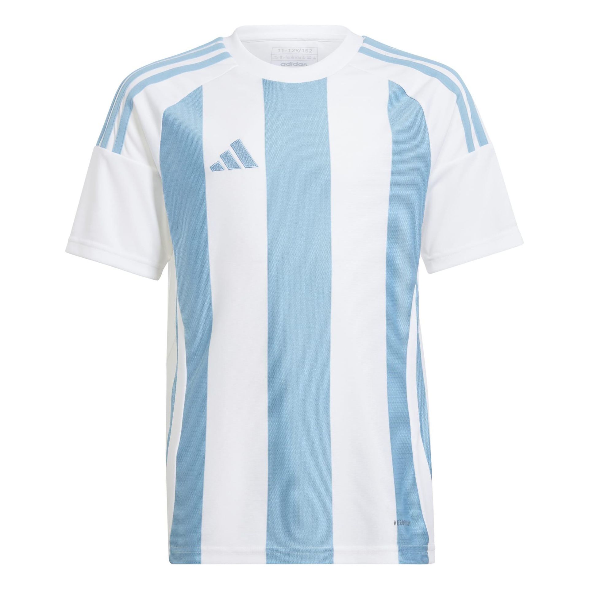 Dziecięca Koszulka z krótkim rękawem ADIDAS STRIPED 24 JSYY IW2140 – Biały