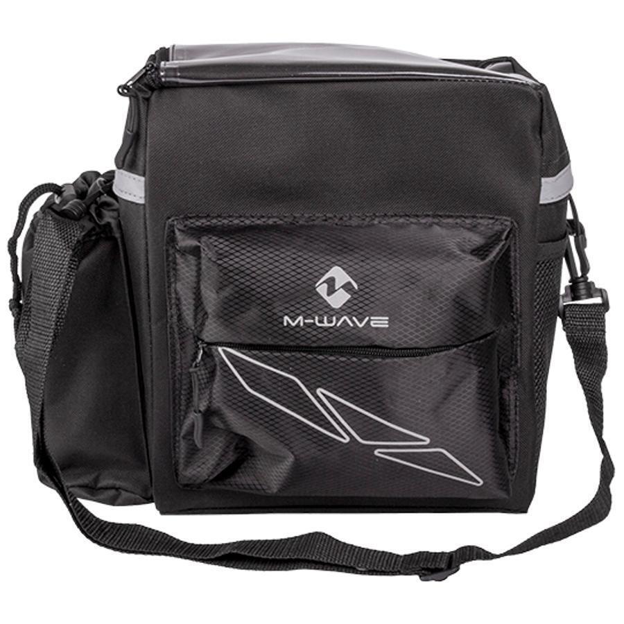 M-Wave Clip-On torba na kierownicę, czarna, 30 x 30 x 12 cm 122385