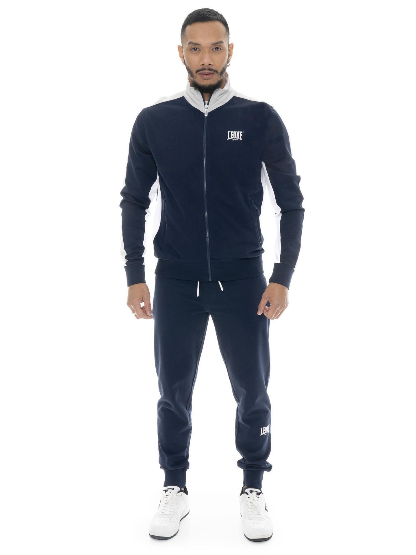 Bluza z bawełna z pełny zamek błyskawiczny na co dzień