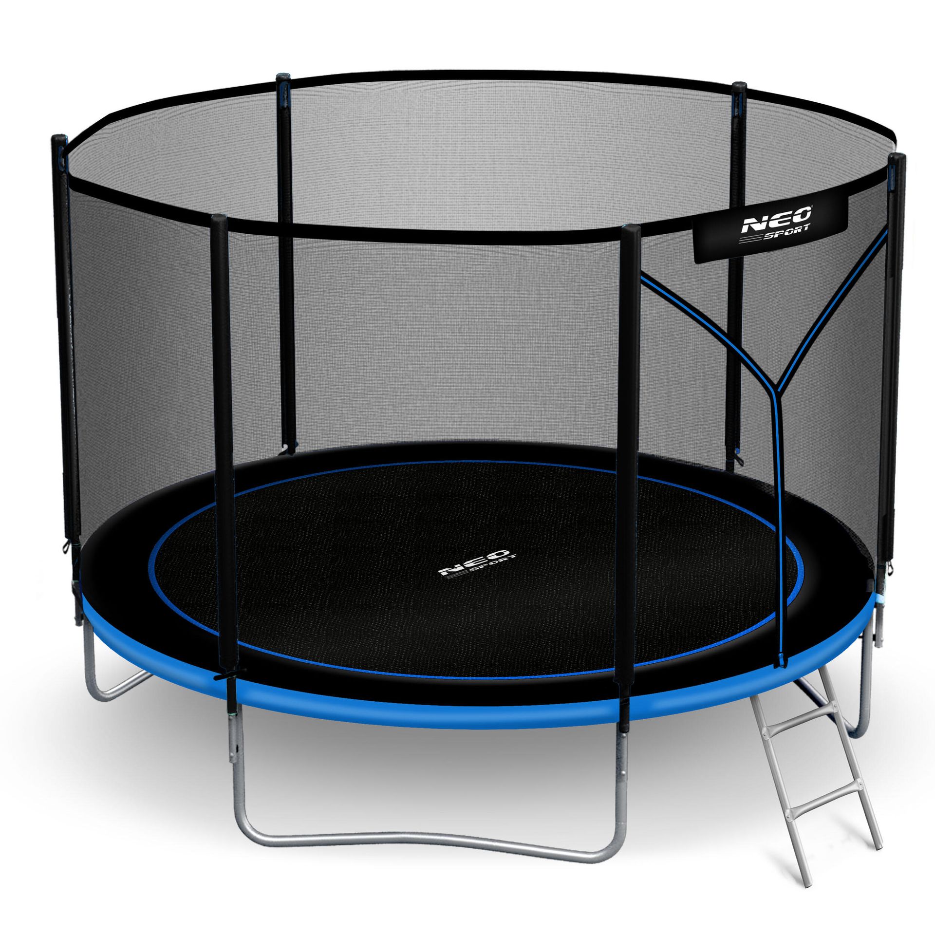 NeoSport Trampolina ogrodowa 10ft/312cm z siatką zewnętrzną i drabinką