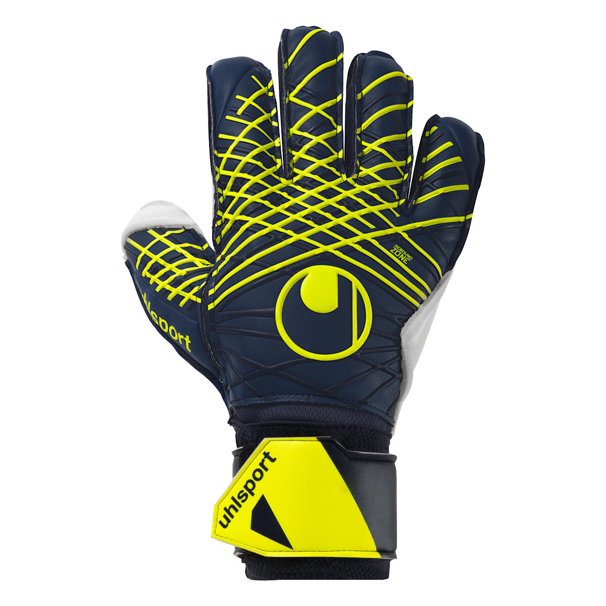 Rękawice bramkarskie uhlsport Prediction Soft Flex Frame black/white/fluo orange