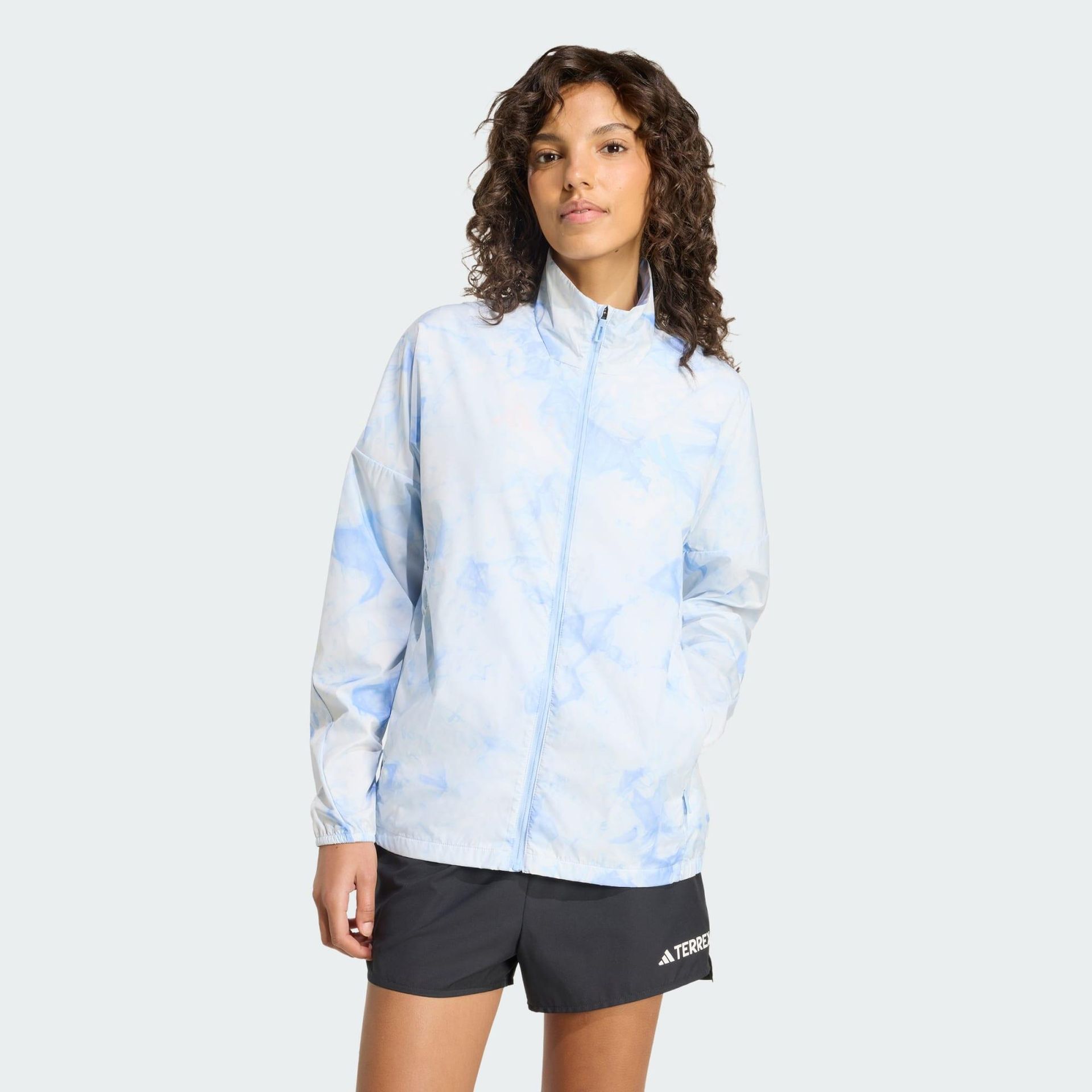 Adidas Terrex Kurtka Wiatrówka Multi Spray Dye clima365 blau