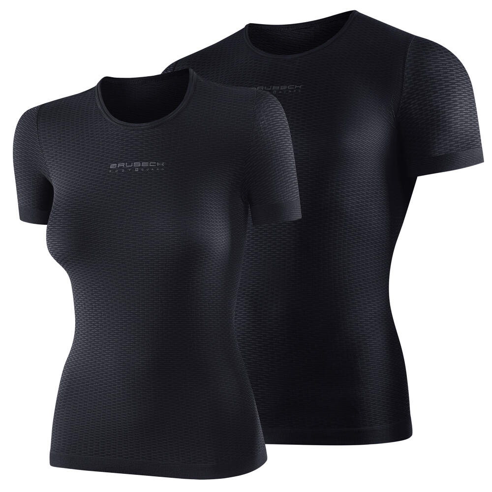 Brubeck Koszulka termoaktywna BRUBECK Base Layer krótki rękaw grafitowa 2XL T011295