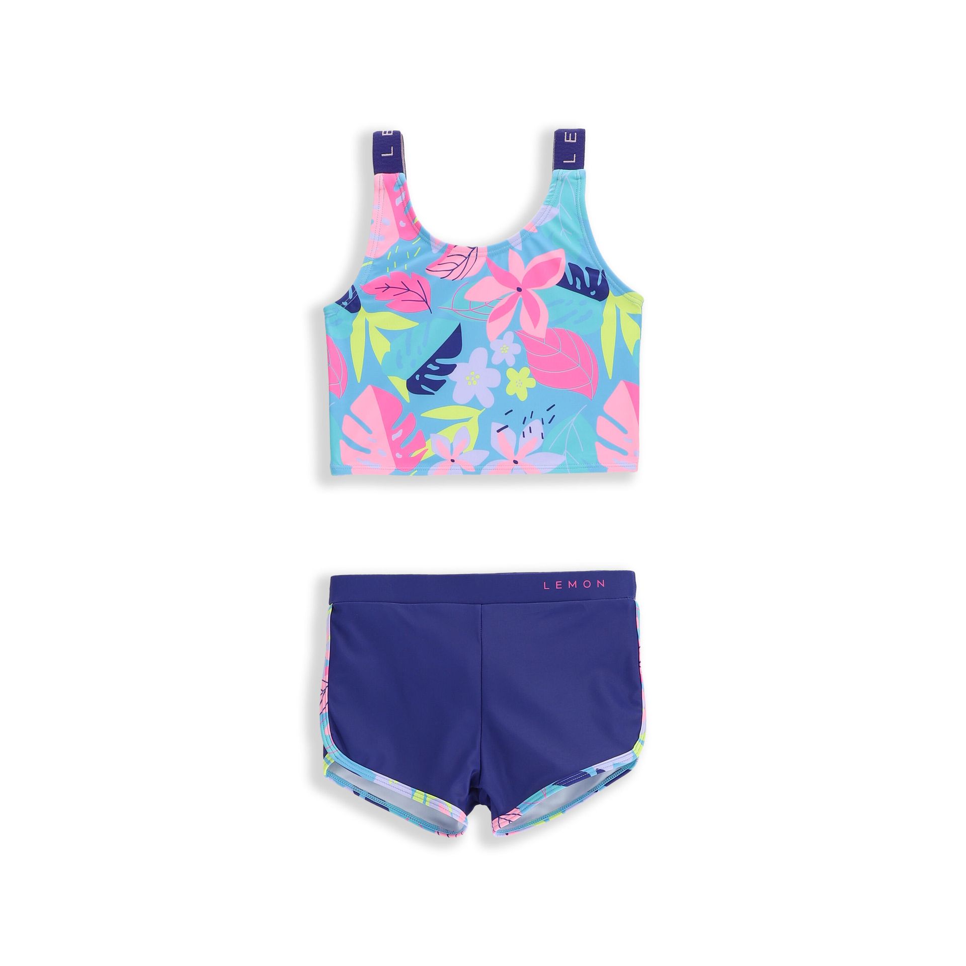 Kostium kąpielowy dwuczęściowy surfingowy dla dzieci Lemon Explore WL5