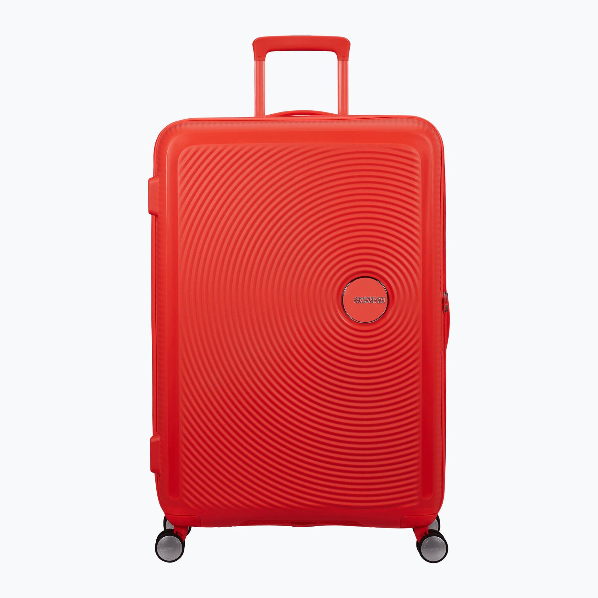 Walizka duża American Tourister SoundBox EXP - neon orange