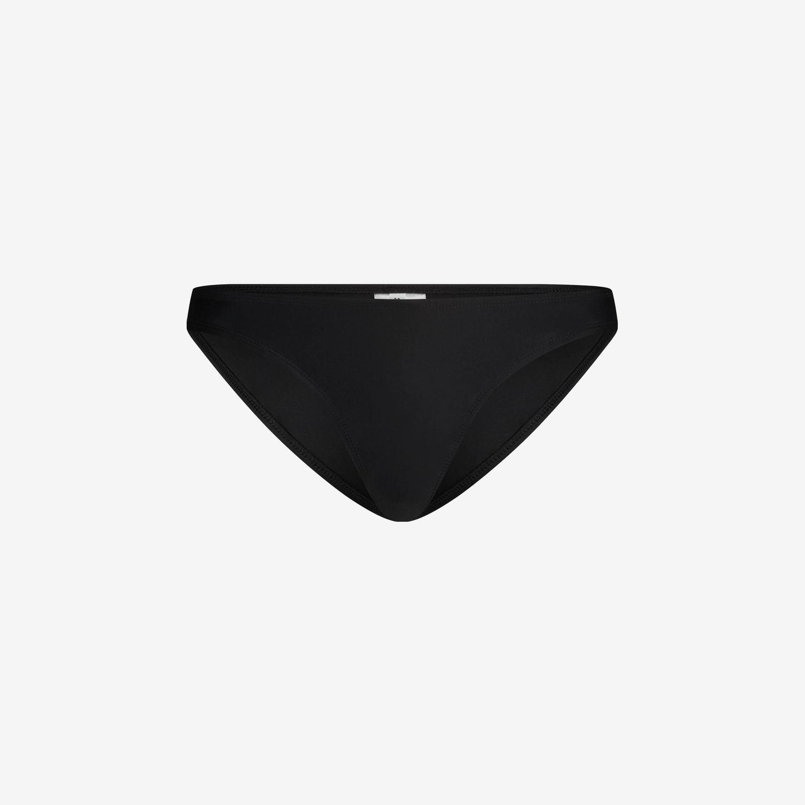 Damskie sportowe majtki od bikini premium do pływania, surfingu - czarne