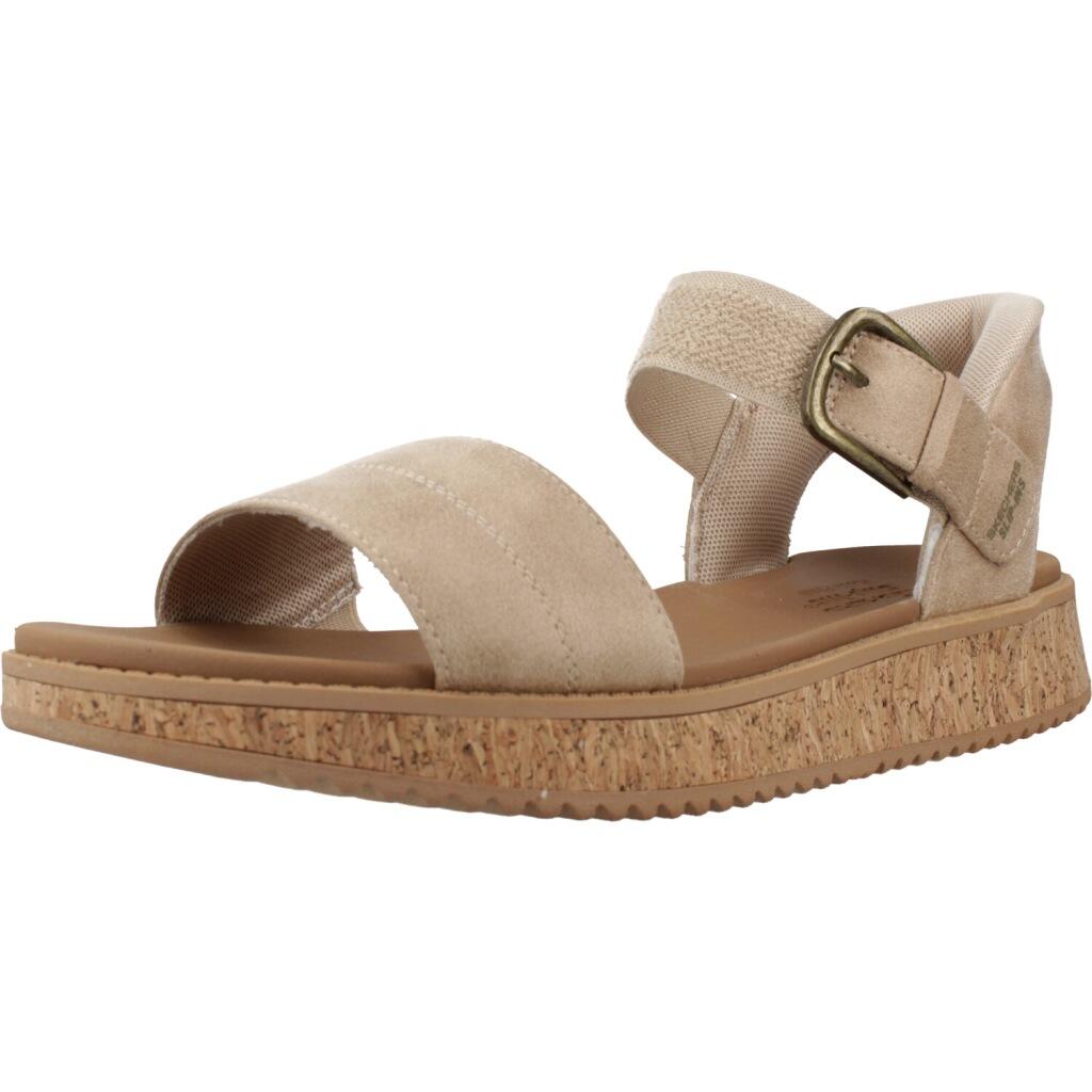 Sandały SKECHERS BOBS SUN VIBE BE CORKY Beżowy