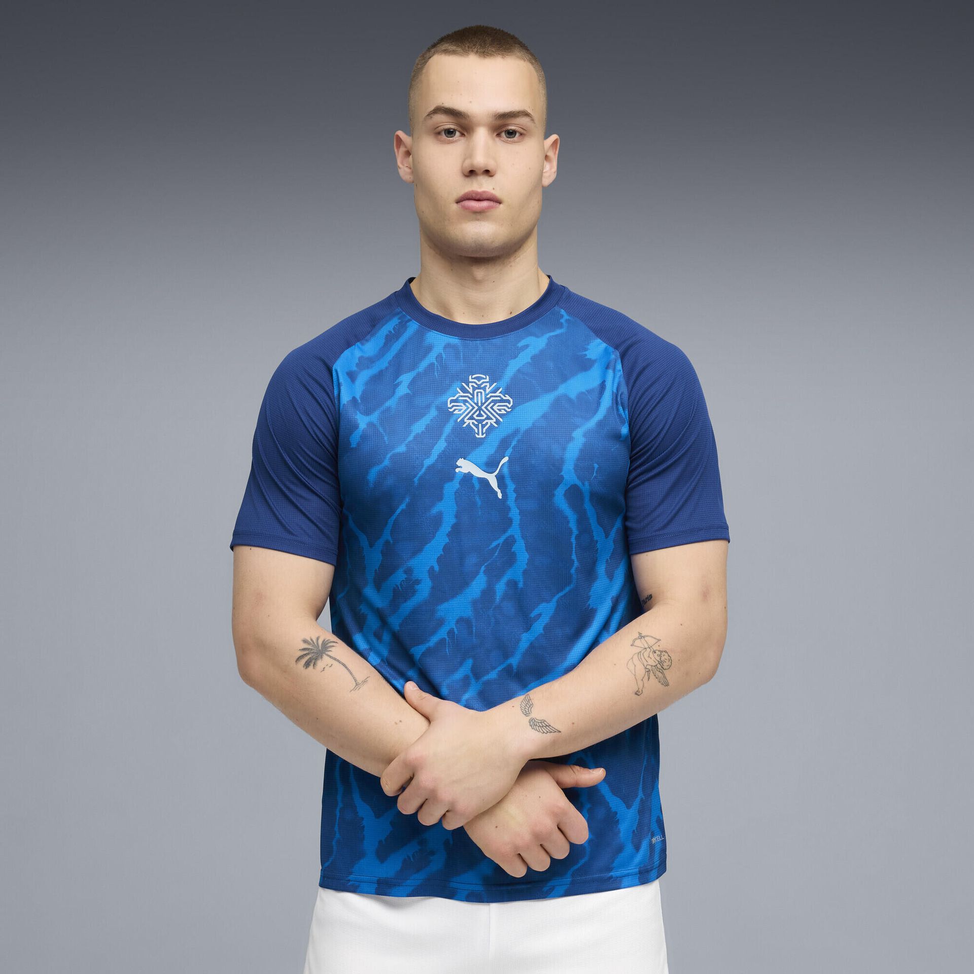 Męska koszulka na rozgrzewkę Islandii PUMA
