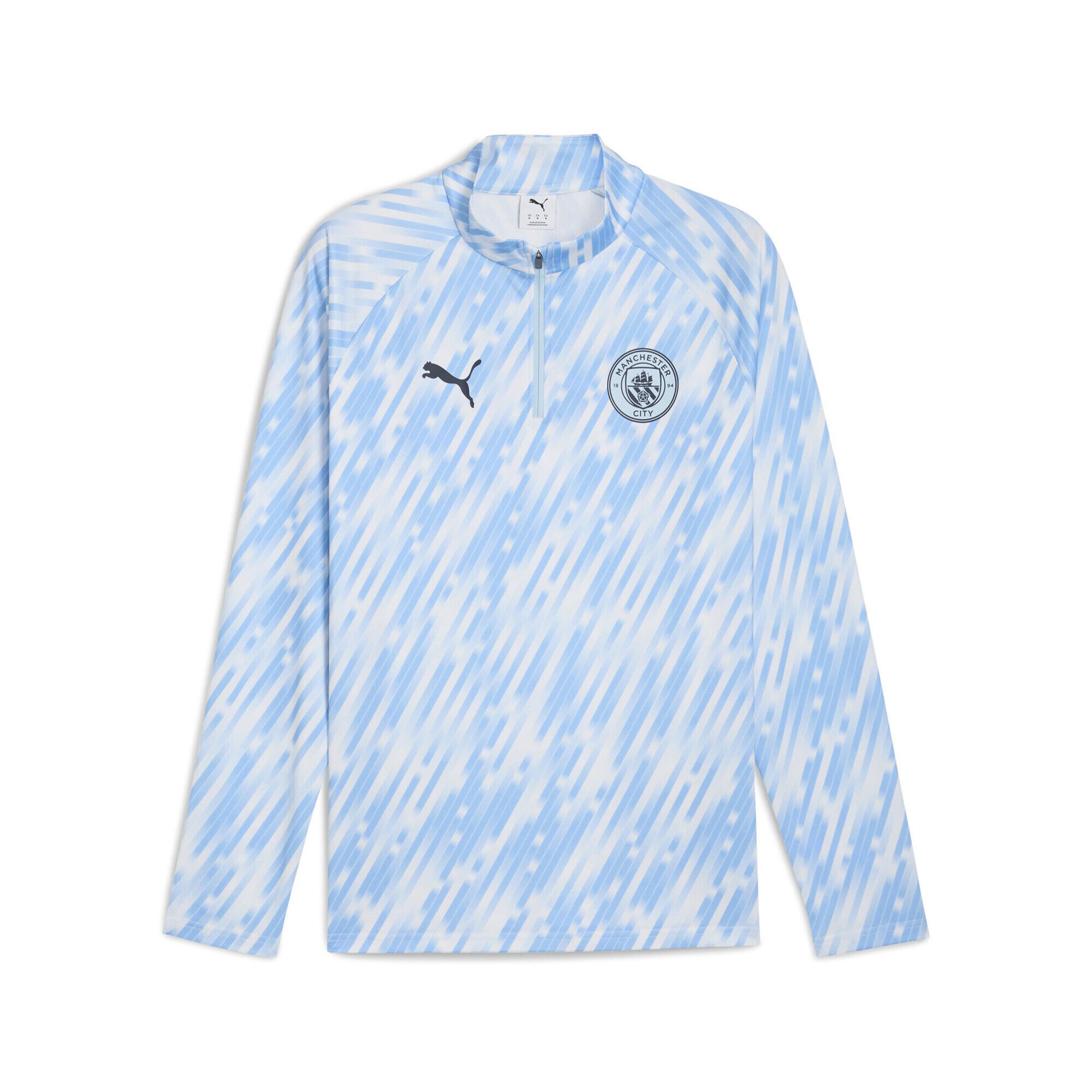 Męska bluza przedmeczowa z zamkiem 1/4 Manchester City PUMA