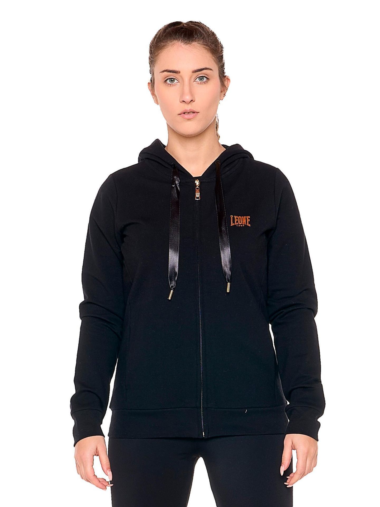 Zimowa damska bluza z kapturem zapinana na zamek „Authentic Gold”