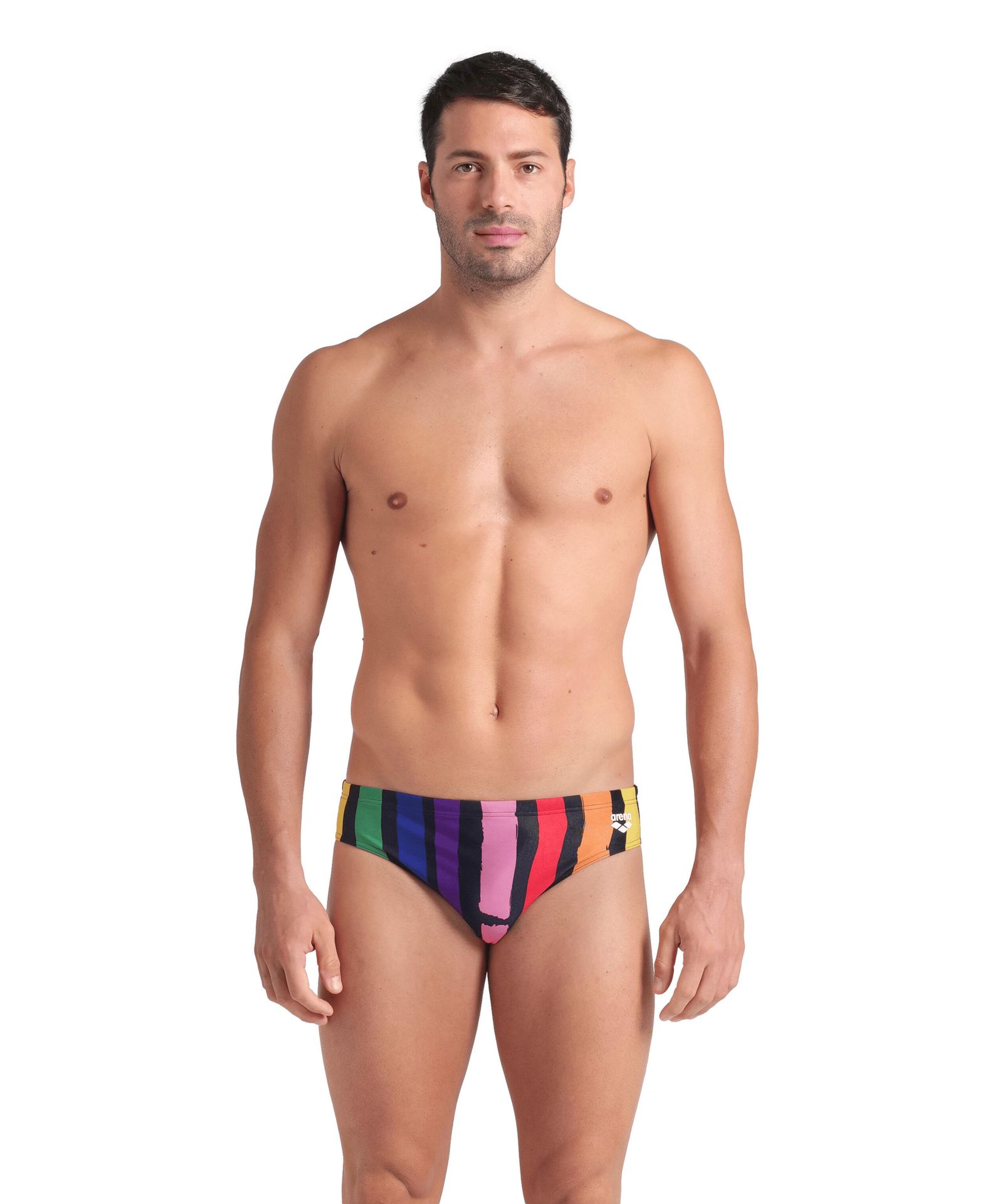 Kąpielówki Arena Painters Stripe Swim Briefs