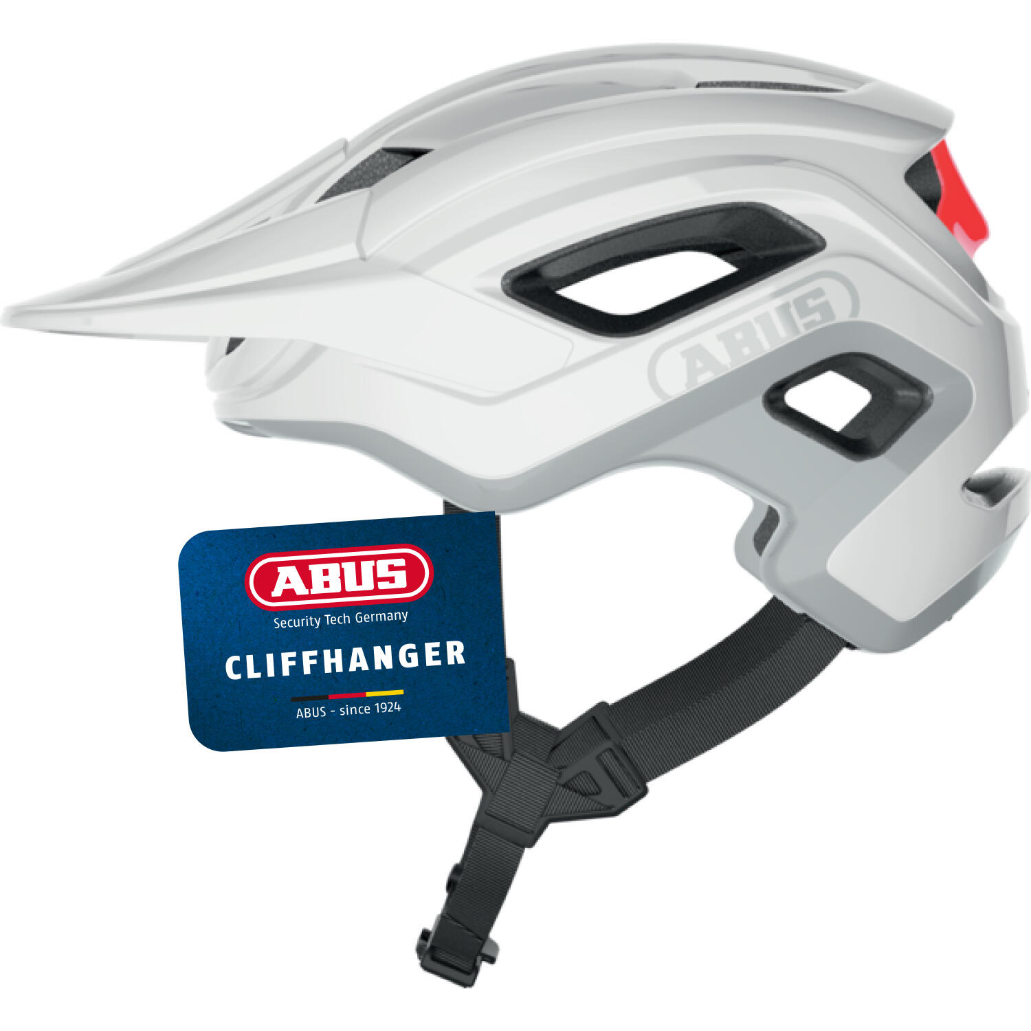 ABUS CliffHanger Shiny Biały MTB ( S)