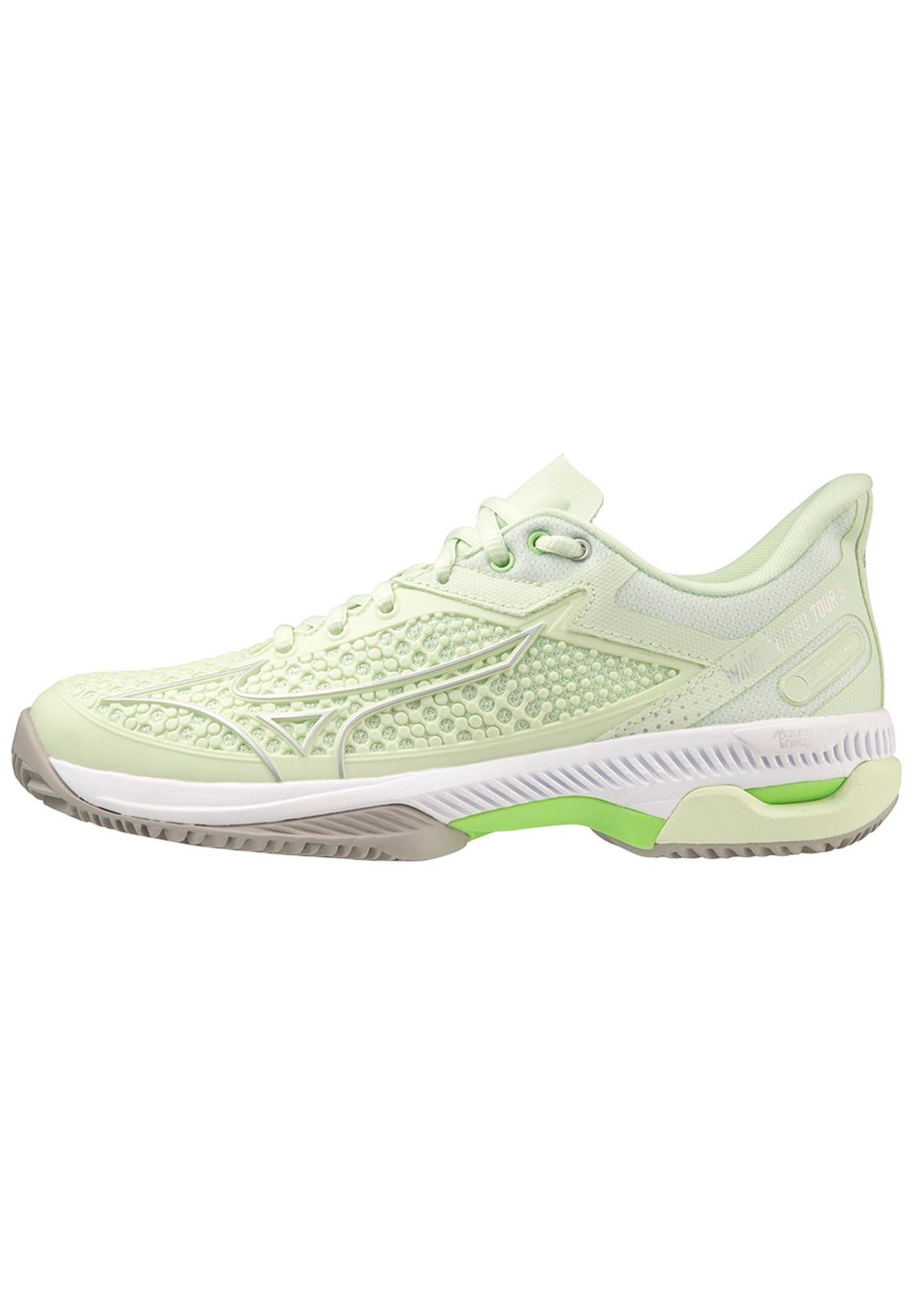 Buty do tenisa damskie Mizuno Wave Exceed Tour 5 CC ambroshia/silver/techno green