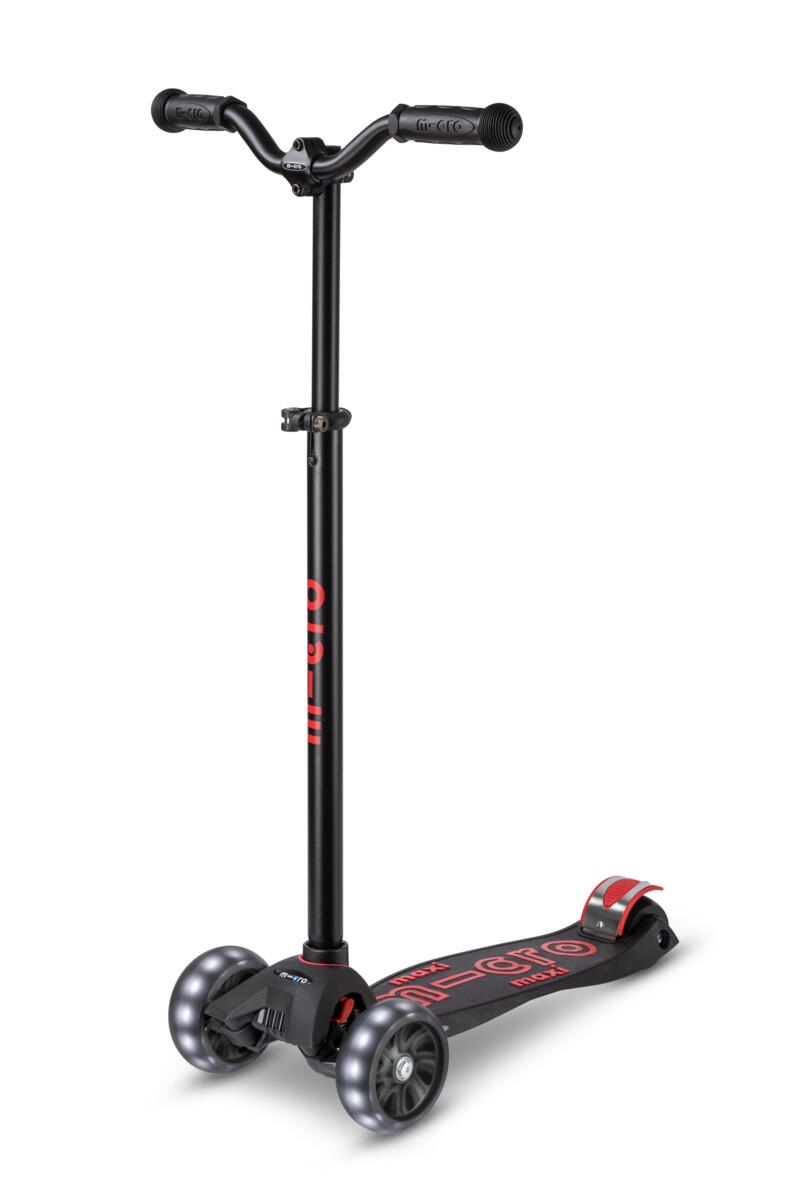 Hulajnoga Maxi Micro Deluxe Pro LED Black Red