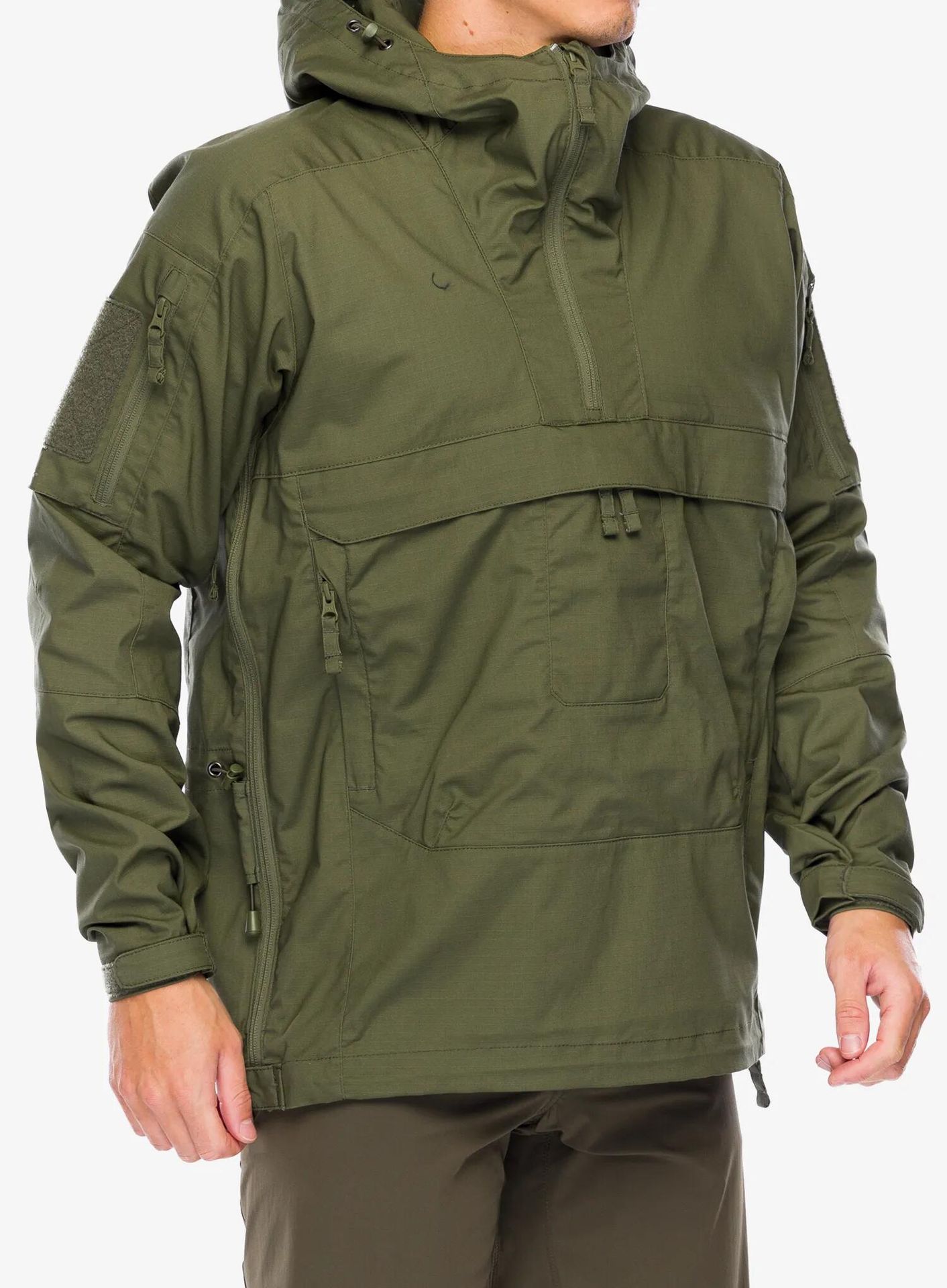 Kurtka Helikon-Tex Anorak Tracer Unisex - Polycotton Stretch Ripstop - Olive Green