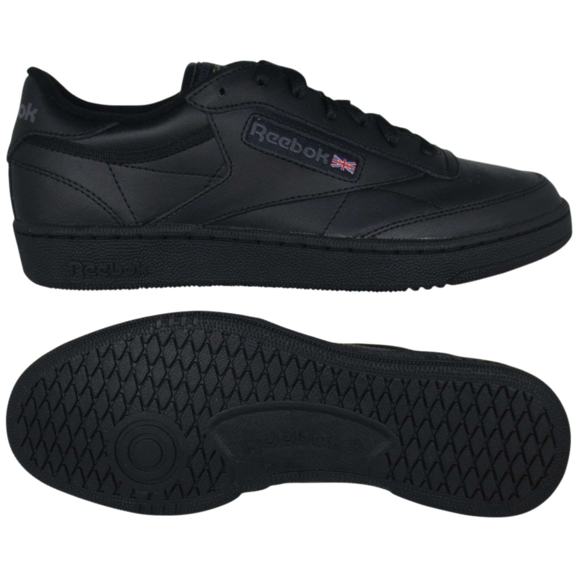 Buty męskie trampki skórzane Reebok Club C 100000153 czarne 40,5