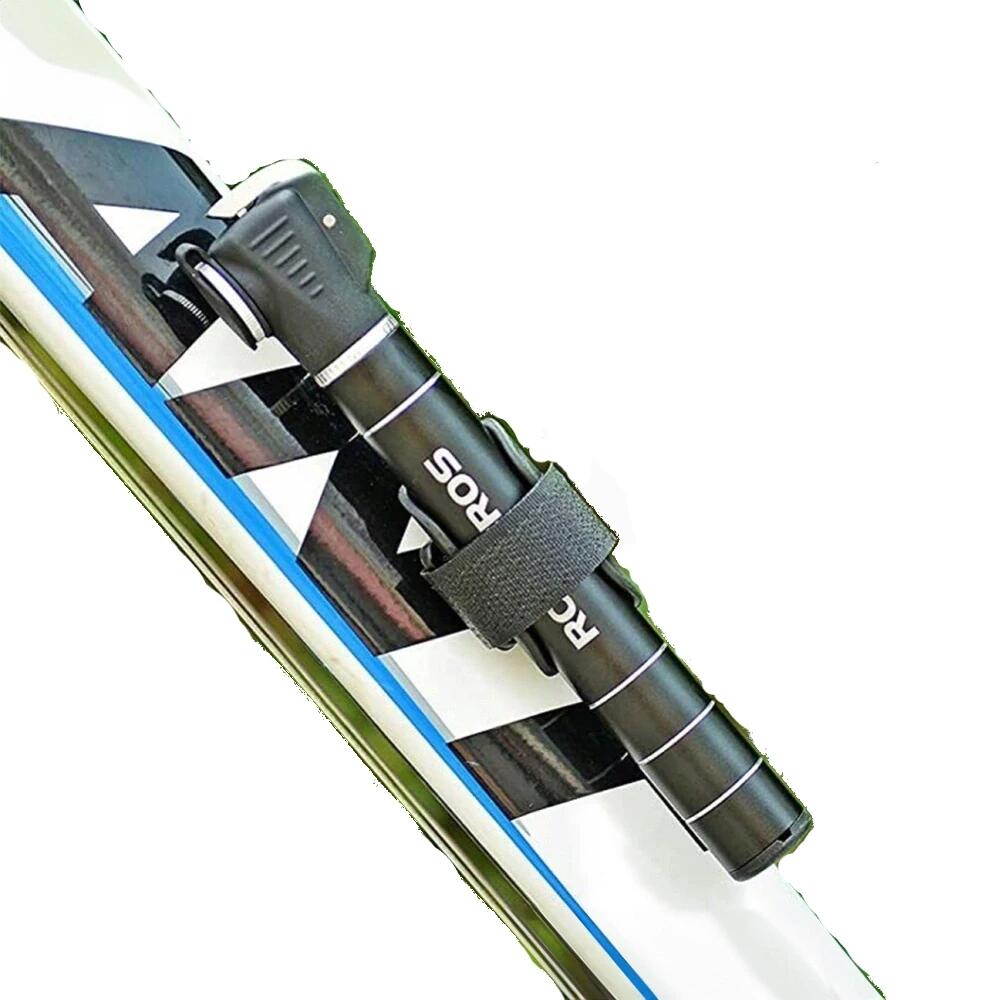 Mała pompka rowerowa 7 bar aluminium dł. 17cm - czarna ROCKBROS